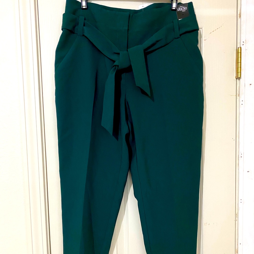 Green Madie stretch dress pants